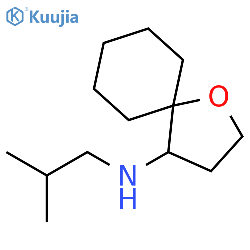 1-Oxaspiro[4.5]decan-4-amine, N-(2-methylpropyl)- structure