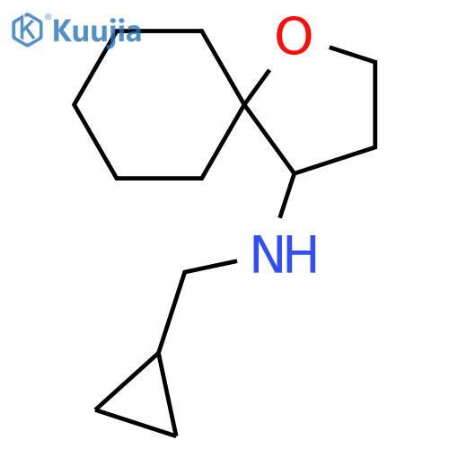 1-Oxaspiro[4.5]decan-4-amine, N-(cyclopropylmethyl)- structure