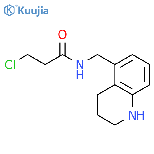 Propanamide, 3-chloro-N-[(1,2,3,4-tetrahydro-5-quinolinyl)methyl]- structure