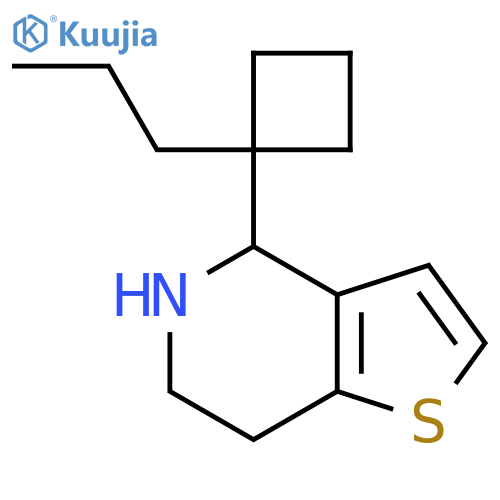 4-(1-propylcyclobutyl)-4H,5H,6H,7H-thieno3,2-cpyridine structure
