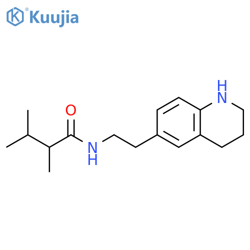 Butanamide, 2,3-dimethyl-N-[2-(1,2,3,4-tetrahydro-6-quinolinyl)ethyl]- structure