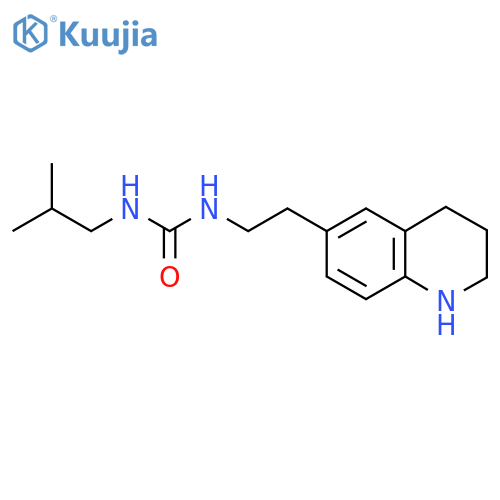 3-(2-Methylpropyl)-1-[2-(1,2,3,4-tetrahydroquinolin-6-yl)ethyl]urea structure
