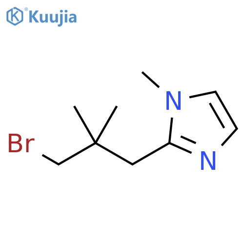 1H-Imidazole, 2-(3-bromo-2,2-dimethylpropyl)-1-methyl- structure