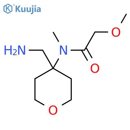 N-[4-(aminomethyl)oxan-4-yl]-2-methoxy-N-methylacetamide structure