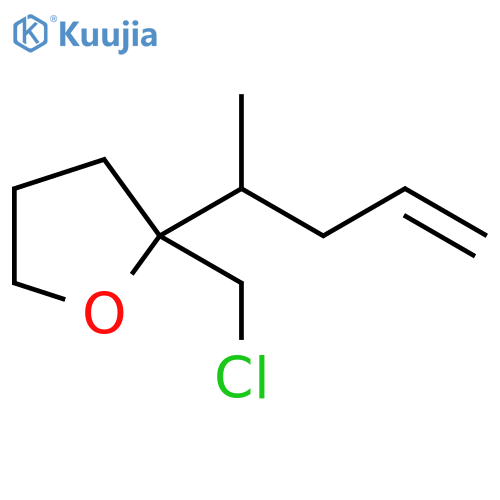 Furan, 2-(chloromethyl)tetrahydro-2-(1-methyl-3-buten-1-yl)- structure