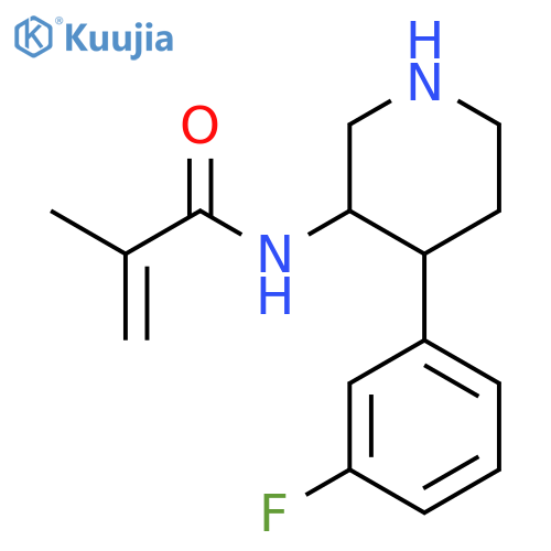 2-Propenamide, N-[4-(3-fluorophenyl)-3-piperidinyl]-2-methyl- structure