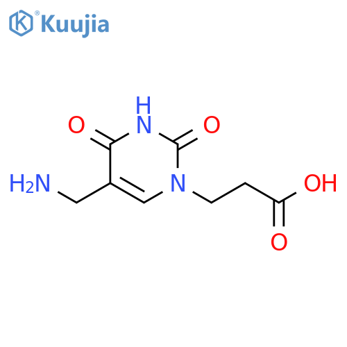 1(2H)-Pyrimidinepropanoic acid, 5-(aminomethyl)-3,4-dihydro-2,4-dioxo- structure