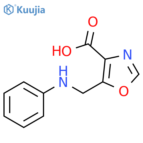 4-Oxazolecarboxylic acid, 5-[(phenylamino)methyl]- structure