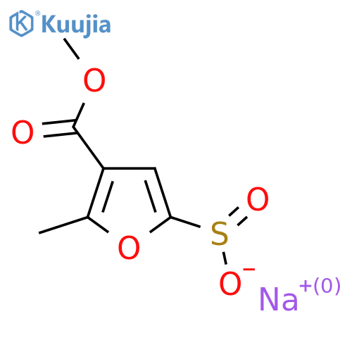 Sodium 4-(methoxycarbonyl)-5-methylfuran-2-sulfinate structure