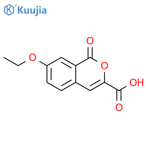 1H-2-Benzopyran-3-carboxylic acid, 7-ethoxy-1-oxo- structure