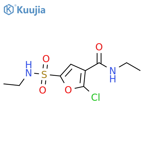 3-Furancarboxamide, 2-chloro-N-ethyl-5-[(ethylamino)sulfonyl]- structure