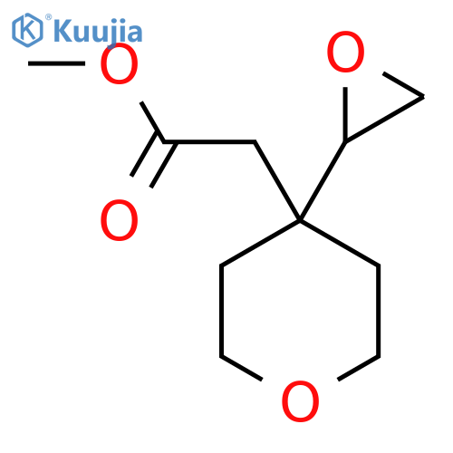 Methyl 2-[4-(oxiran-2-yl)oxan-4-yl]acetate structure