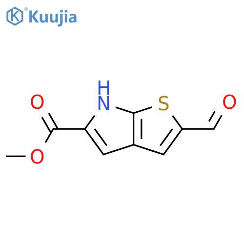 methyl 2-formyl-6H-thieno[2,3-b]pyrrole-5-carboxylate structure