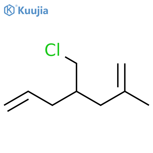 1,6-Heptadiene, 4-(chloromethyl)-2-methyl- structure