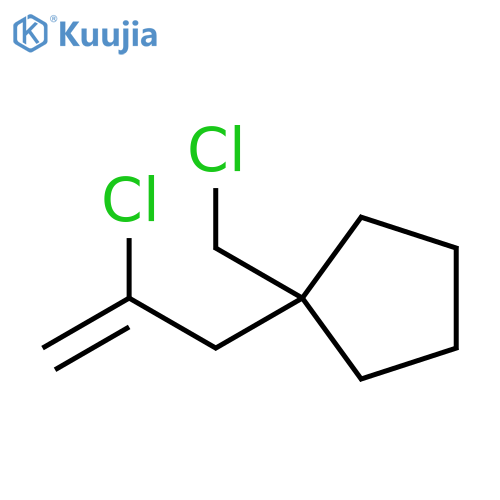 Cyclopentane, 1-(chloromethyl)-1-(2-chloro-2-propen-1-yl)- structure