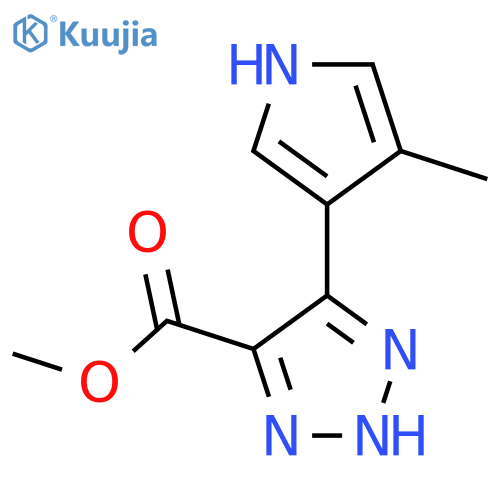 methyl 5-(4-methyl-1H-pyrrol-3-yl)-1H-1,2,3-triazole-4-carboxylate structure