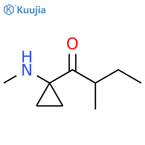 1-Butanone, 2-methyl-1-[1-(methylamino)cyclopropyl]- structure