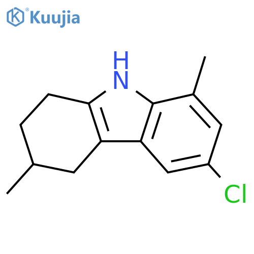 6-chloro-3,8-dimethyl-2,3,4,9-tetrahydro-1H-carbazole structure