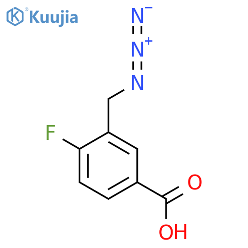 3-(Azidomethyl)-4-fluorobenzoic acid structure
