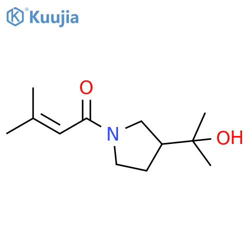 2-Buten-1-one, 1-[3-(1-hydroxy-1-methylethyl)-1-pyrrolidinyl]-3-methyl- structure