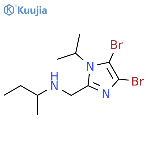 1H-Imidazole-2-methanamine, 4,5-dibromo-1-(1-methylethyl)-N-(1-methylpropyl)- structure