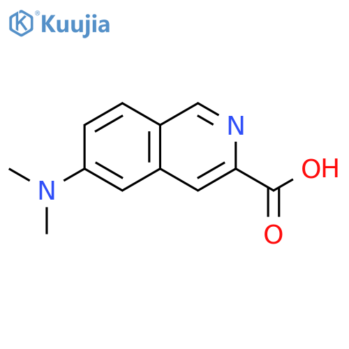3-Isoquinolinecarboxylic acid, 6-(dimethylamino)- structure