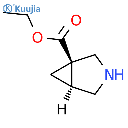 rac-ethyl (1R,5S)-3-azabicyclo3.1.0hexane-1-carboxylate structure