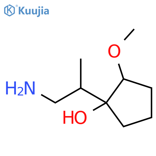 Cyclopentanol, 1-(2-amino-1-methylethyl)-2-methoxy- structure