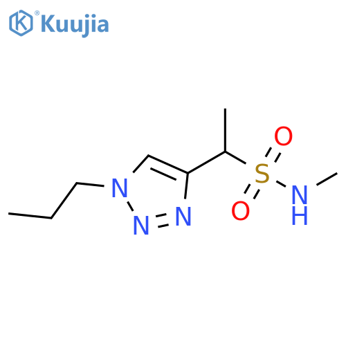 1H-1,2,3-Triazole-4-methanesulfonamide, N,α-dimethyl-1-propyl- structure
