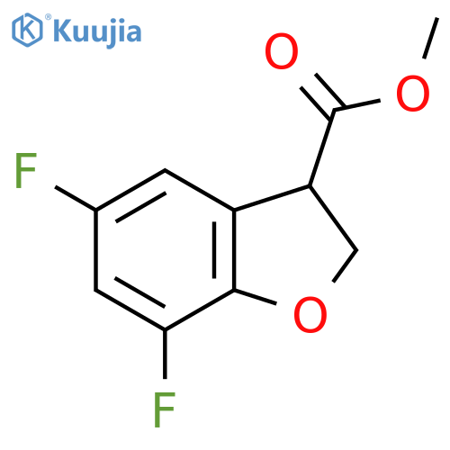 Methyl 5,7-difluoro-2,3-dihydro-1-benzofuran-3-carboxylate structure