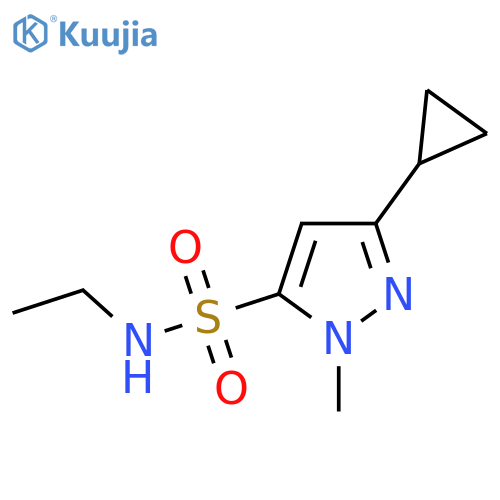 3-cyclopropyl-N-ethyl-1-methyl-1H-pyrazole-5-sulfonamide structure