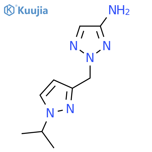 2-{1-(propan-2-yl)-1H-pyrazol-3-ylmethyl}-2H-1,2,3-triazol-4-amine structure