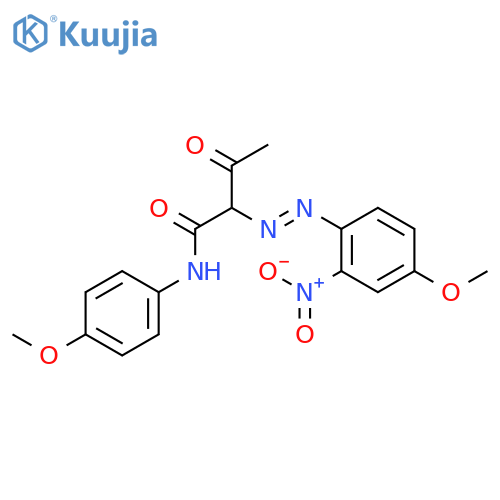 Butanamide, 2-(4-methoxy-2-nitrophenyl)azo-N-(4-methoxyphenyl)-3-oxo- structure