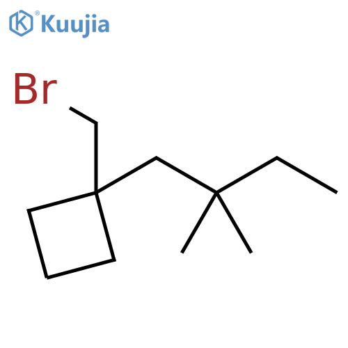 Cyclobutane, 1-(bromomethyl)-1-(2,2-dimethylbutyl)- structure
