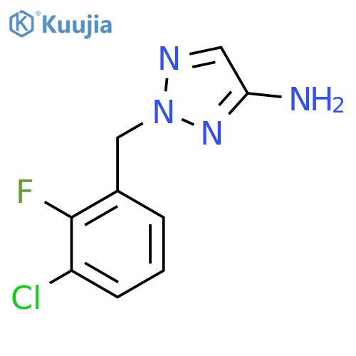 2-(3-chloro-2-fluorophenyl)methyl-2H-1,2,3-triazol-4-amine structure