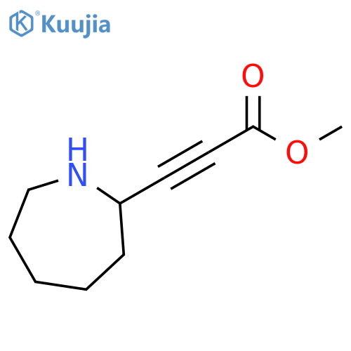 2-Propynoic acid, 3-(hexahydro-1H-azepin-2-yl)-, methyl ester structure