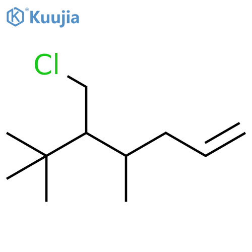 1-Heptene, 5-(chloromethyl)-4,6,6-trimethyl- structure
