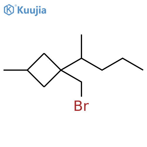 Cyclobutane, 1-(bromomethyl)-3-methyl-1-(1-methylbutyl)- structure