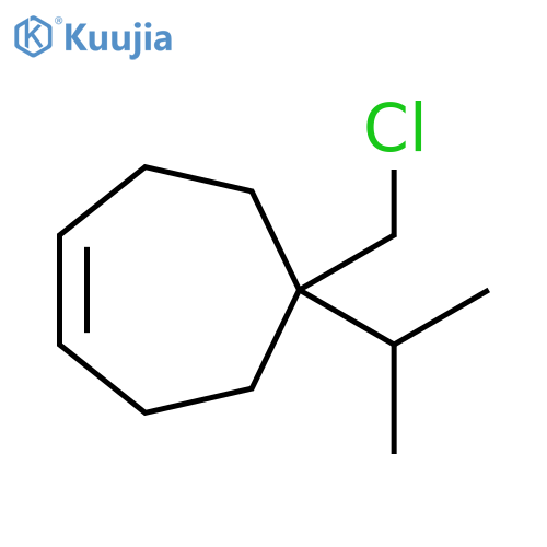 Cycloheptene, 5-(chloromethyl)-5-(1-methylethyl)- structure
