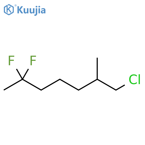 Heptane, 1-chloro-6,6-difluoro-2-methyl- structure