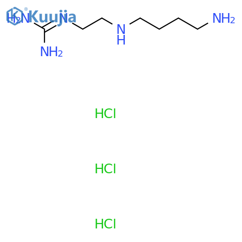 N-{2-(4-aminobutyl)aminoethyl}guanidine trihydrochloride structure
