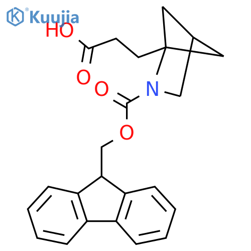 3-(2-{[(9H-fluoren-9-yl)methoxy]carbonyl}-2-azabicyclo[2.1.1]hexan-1-yl)propanoic acid structure