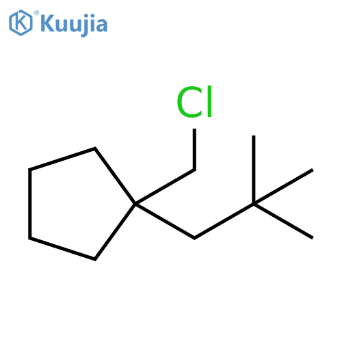 Cyclopentane, 1-(chloromethyl)-1-(2,2-dimethylpropyl)- structure
