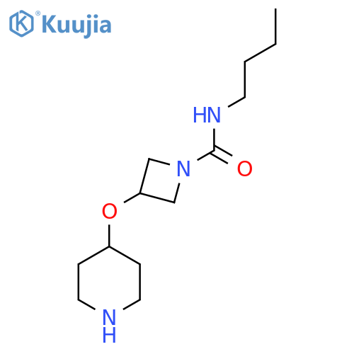 N-butyl-3-(piperidin-4-yloxy)azetidine-1-carboxamide structure