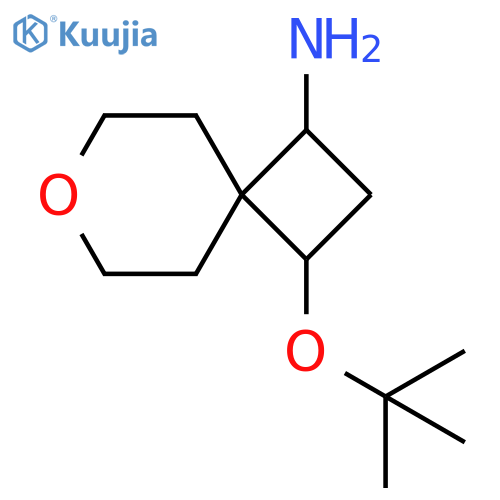 3-(1,1-Dimethylethoxy)-7-oxaspiro[3.5]nonan-1-amine structure