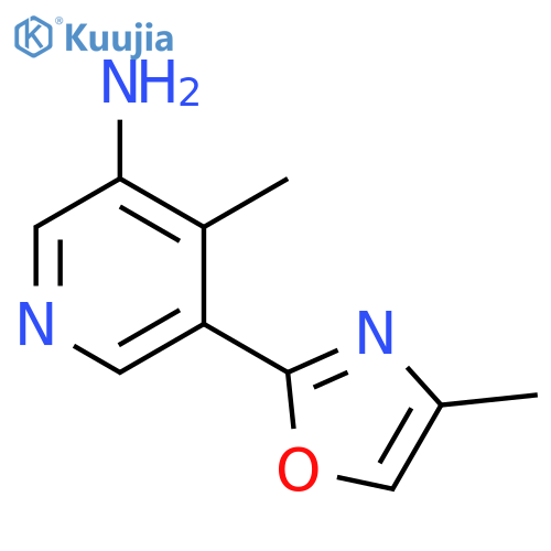 3-Pyridinamine, 4-methyl-5-(4-methyl-2-oxazolyl)- structure