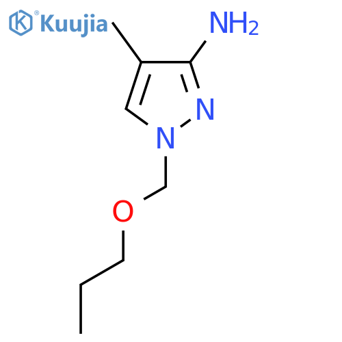 4-methyl-1-(propoxymethyl)-1H-pyrazol-3-amine structure