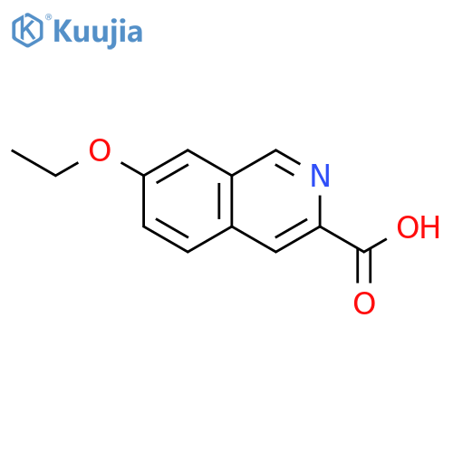 3-Isoquinolinecarboxylic acid, 7-ethoxy- structure