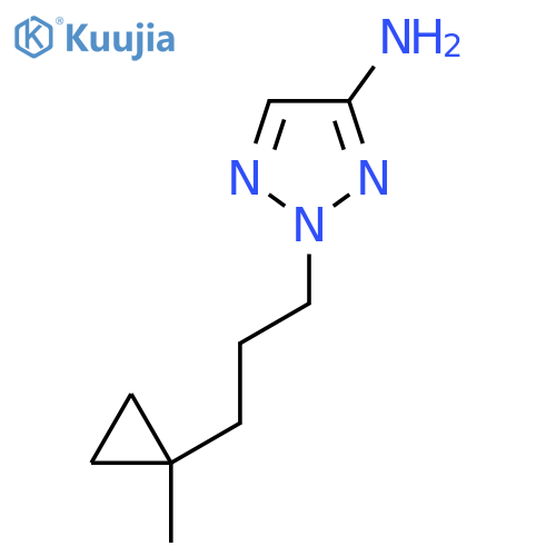 2-3-(1-methylcyclopropyl)propyl-2H-1,2,3-triazol-4-amine structure