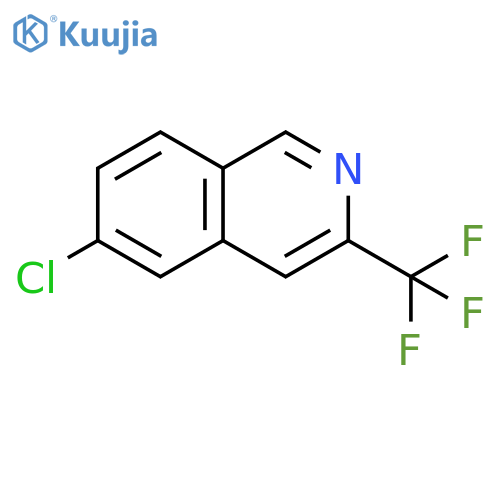 Isoquinoline, 6-chloro-3-(trifluoromethyl)- structure
